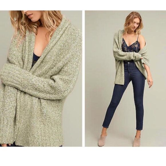 Anthropologie (Angel of the North) Green Cardigan Size XL - Picture 1 of 7